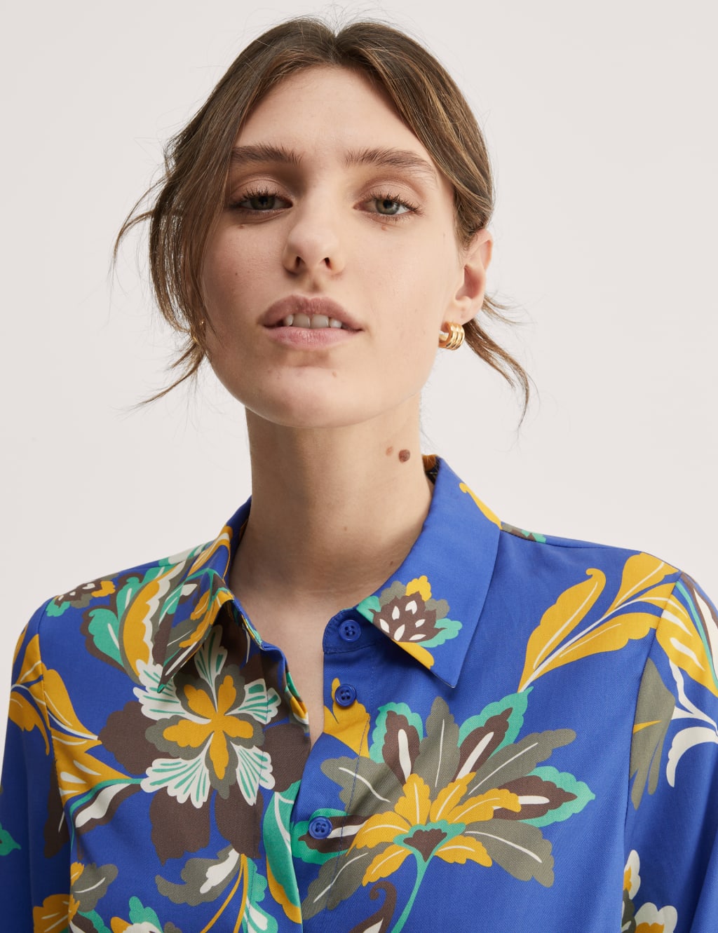 Pure Lyocell™ Printed Button Through Shirt 4 of 7