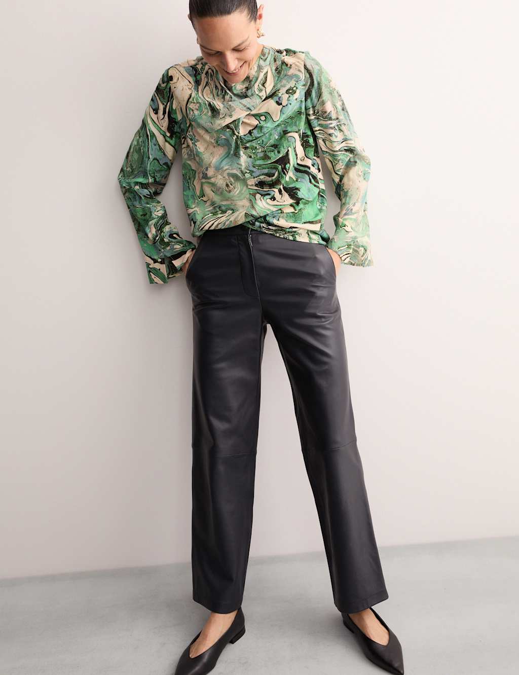 Marble Print Top 3 of 8