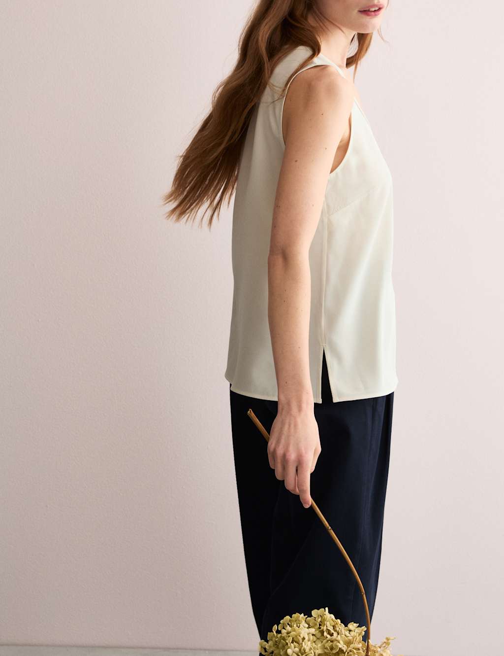 Pure Silk Scoop Neck Shell Top 7 of 8