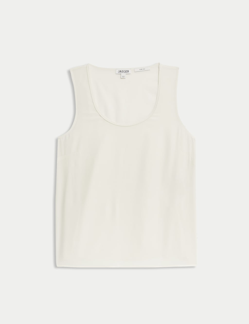 Pure Silk Scoop Neck Shell Top 2 of 8