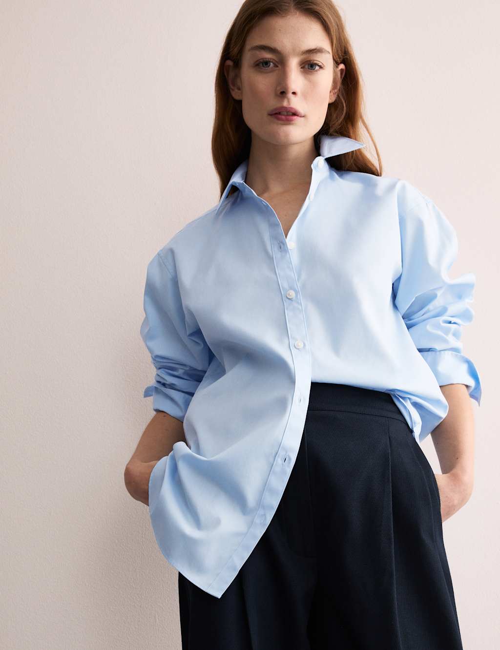 Pure Cotton Collared Double Cuff Shirt 6 of 8