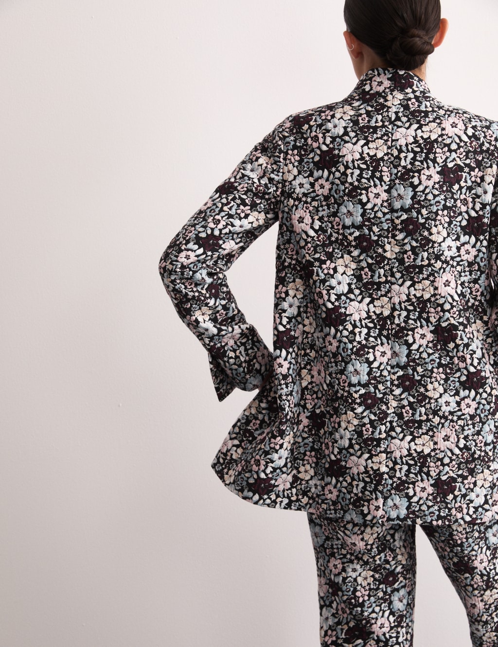 Blazer jacquard top