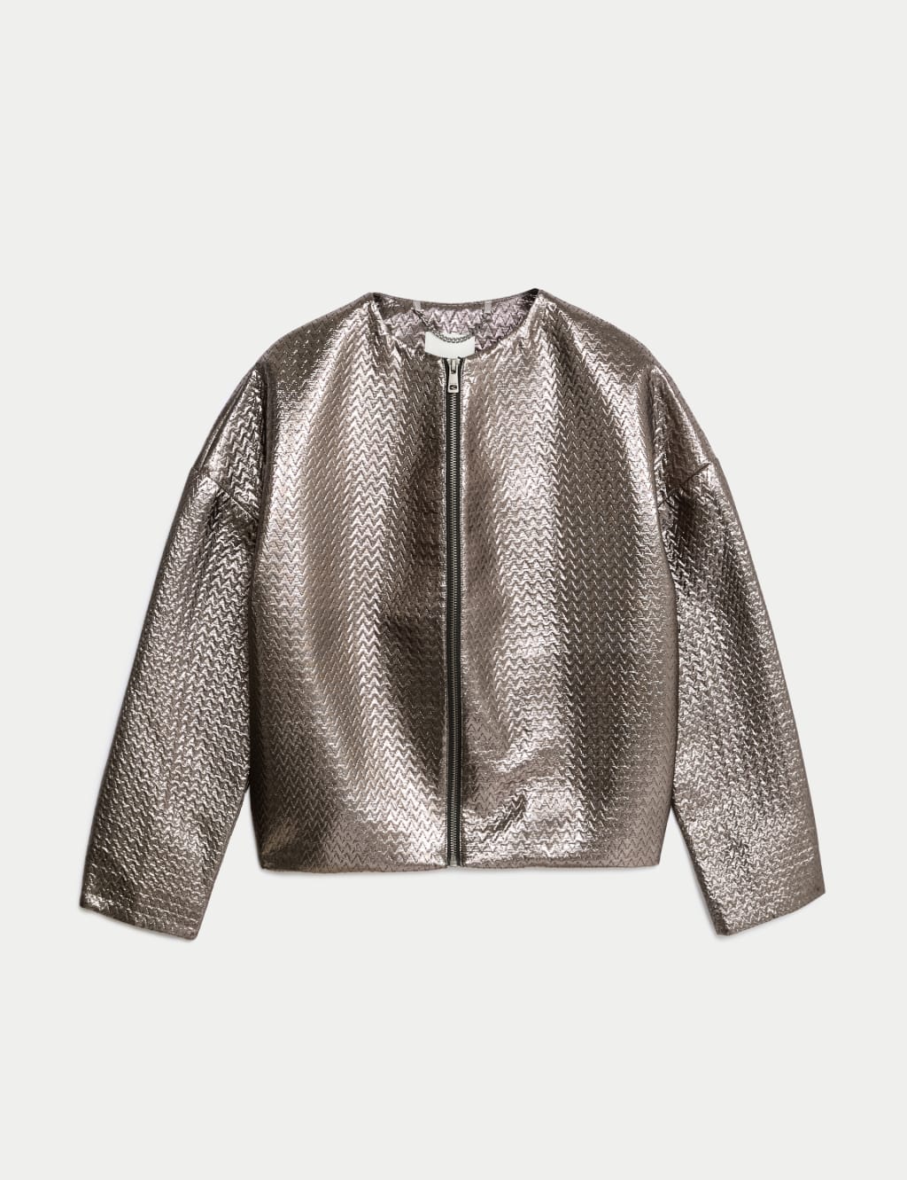 Metallic Bomber Jacket