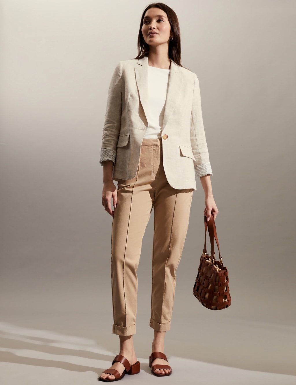 Women's unlined linen blazer discount