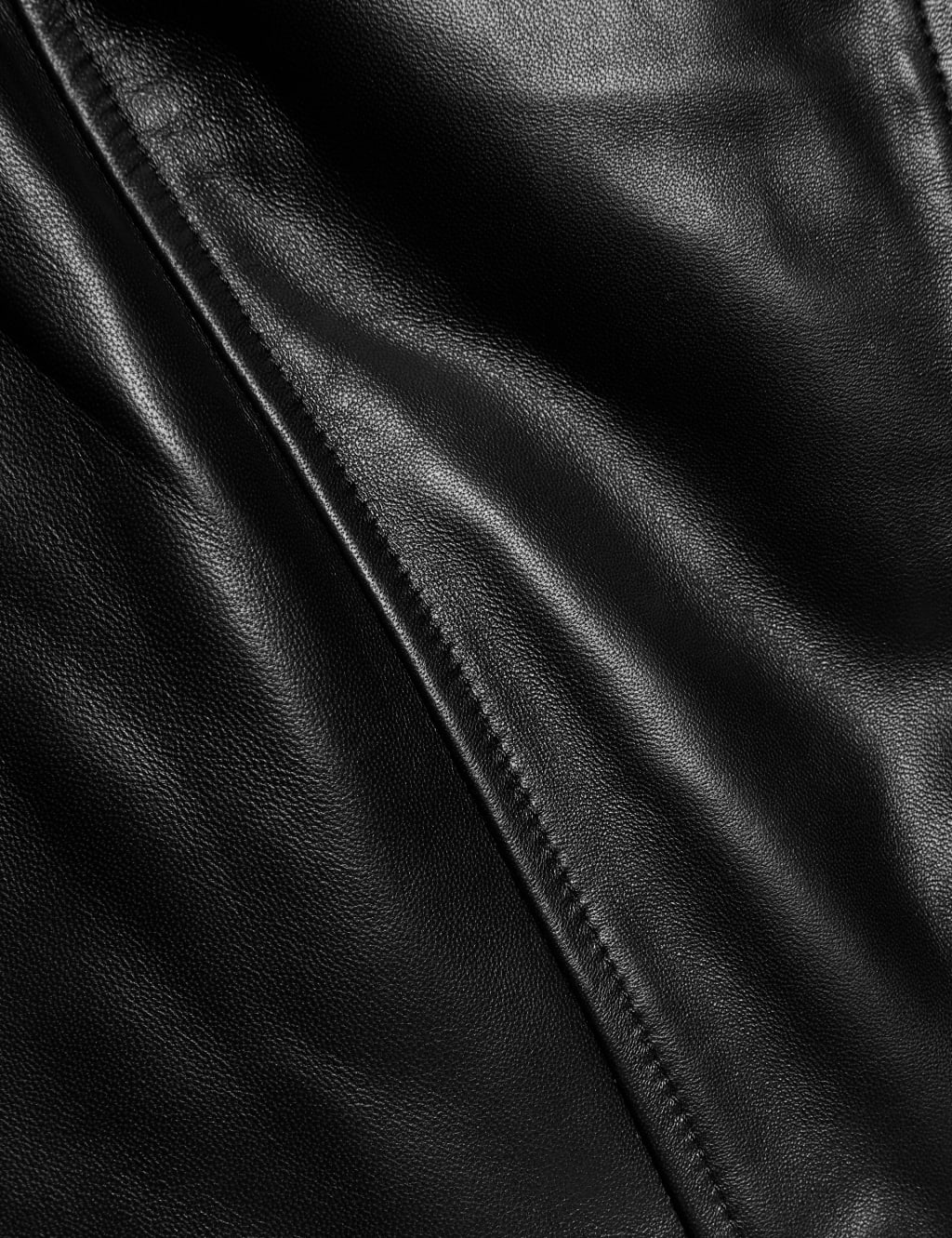 Oversized Leather Biker Jacket 8 of 8