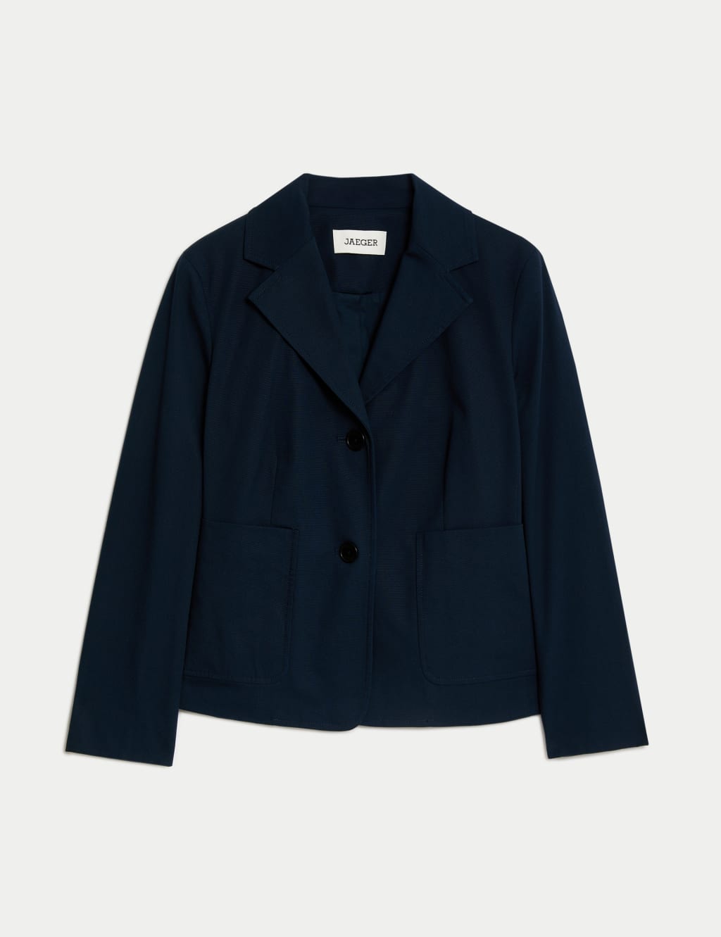 Relaxed Cotton Stretch Cropped Blazer 2 of 7