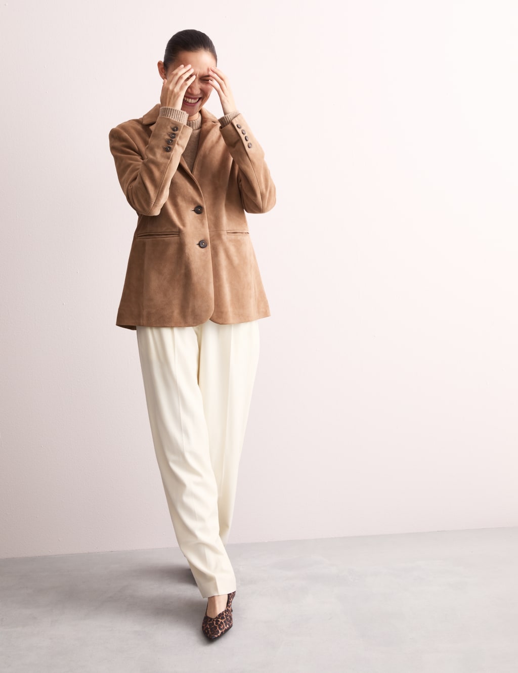 Suede Blazer JAEGER M S