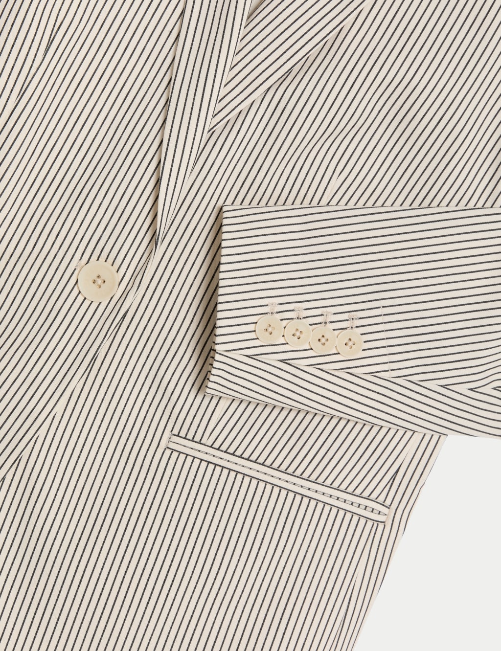 Relaxed Striped Single Breasted Blazer 7 of 7