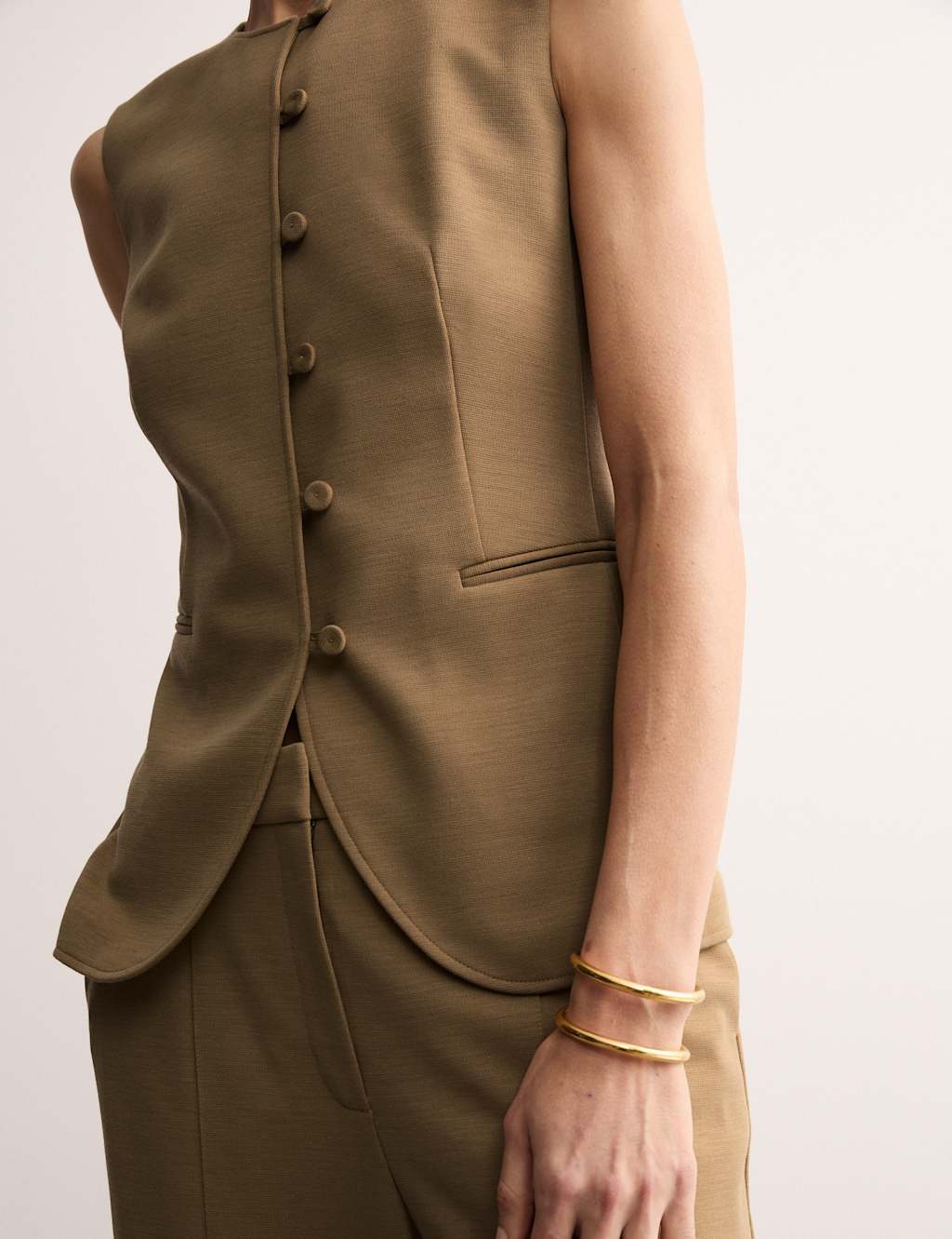 Wool Blend waistcoat 6 of 8