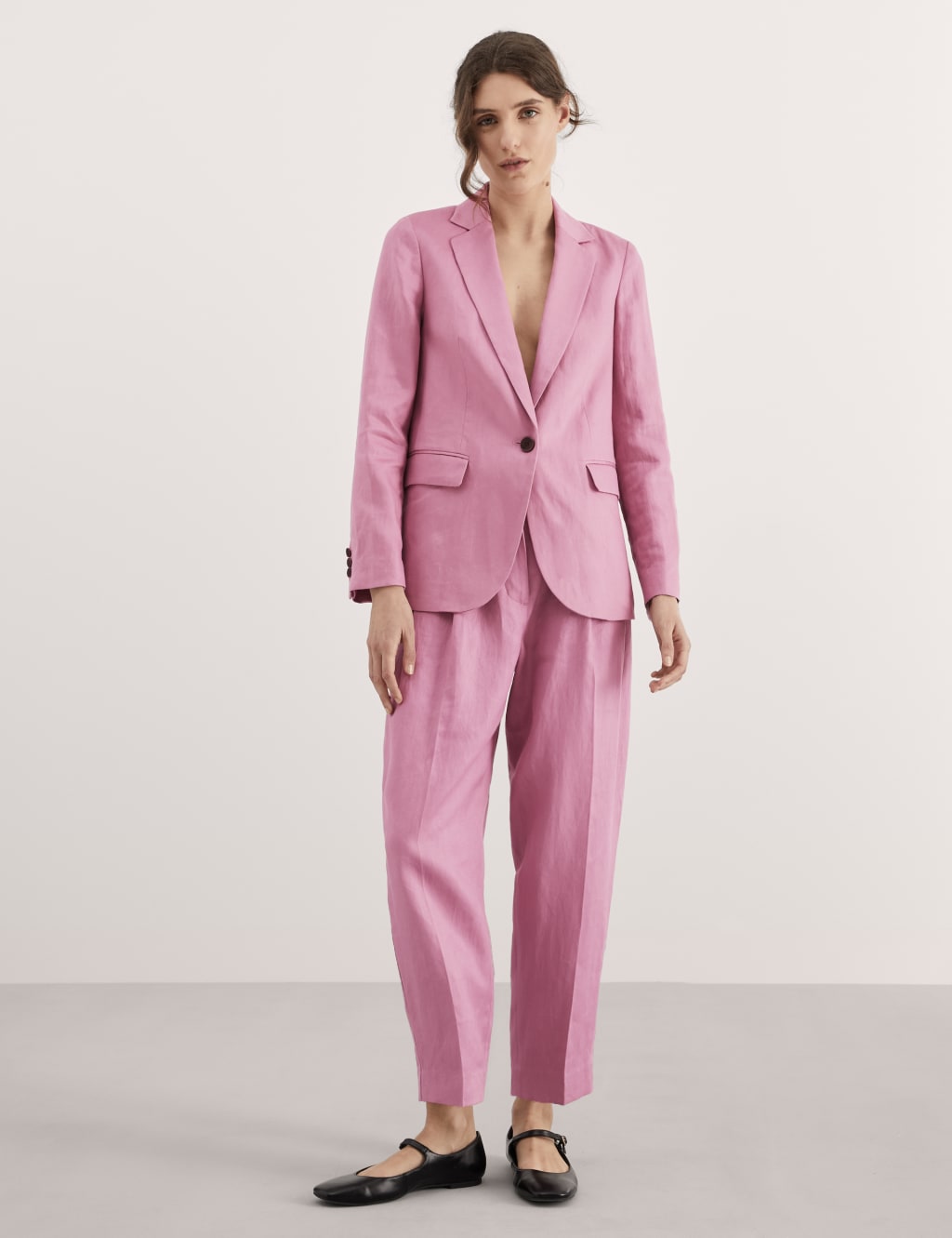 Pure Linen Single Breasted Blazer 3 of 8