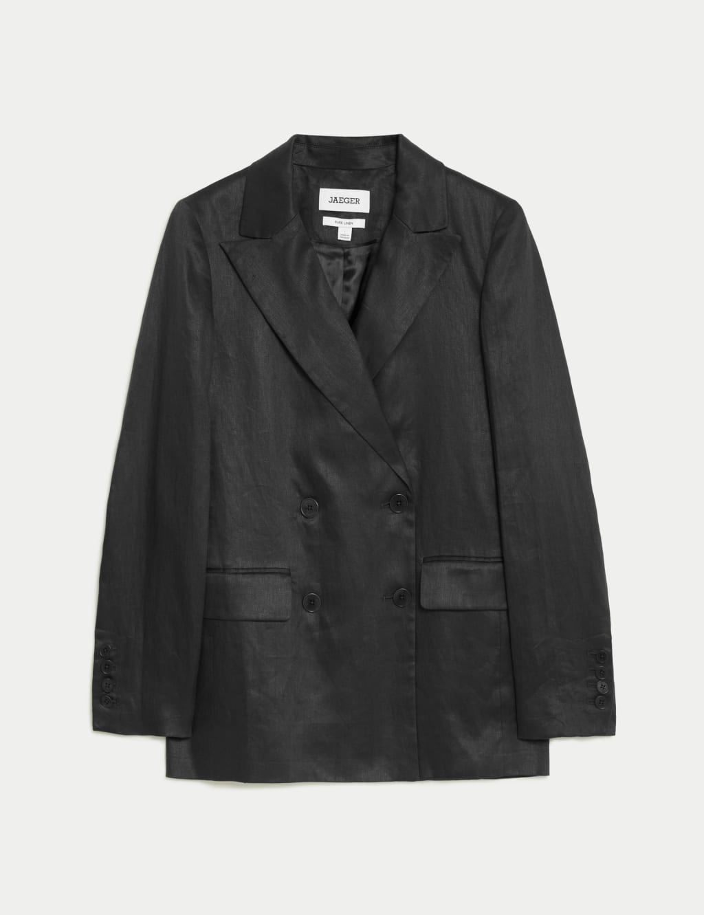 Pure Linen Double Breasted Jacket 2 of 6