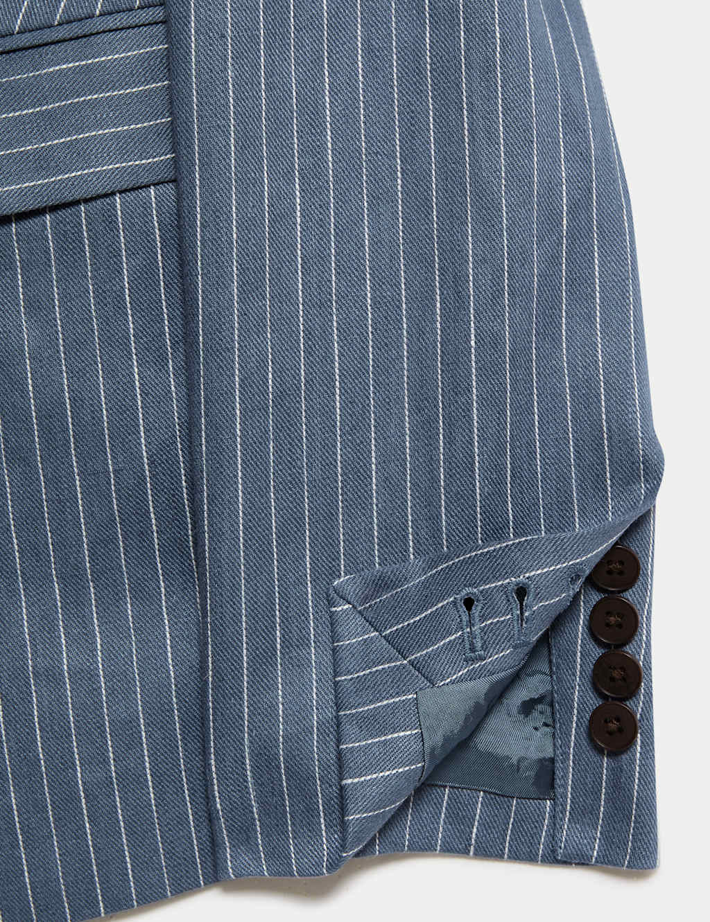Pure Linen Straight Pinstripe Blazer 9 of 11