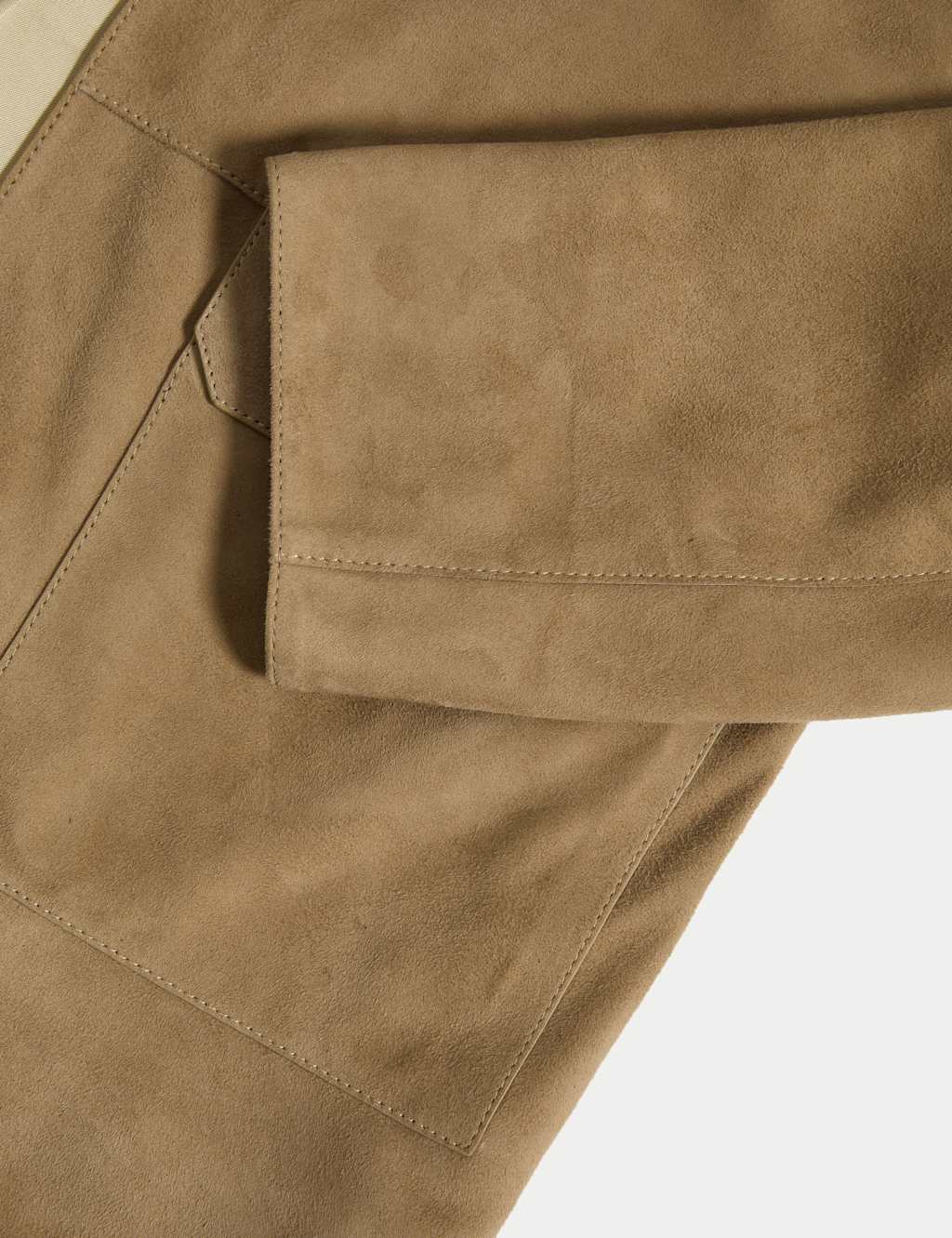 Suede Collarless Jacket 8 of 9