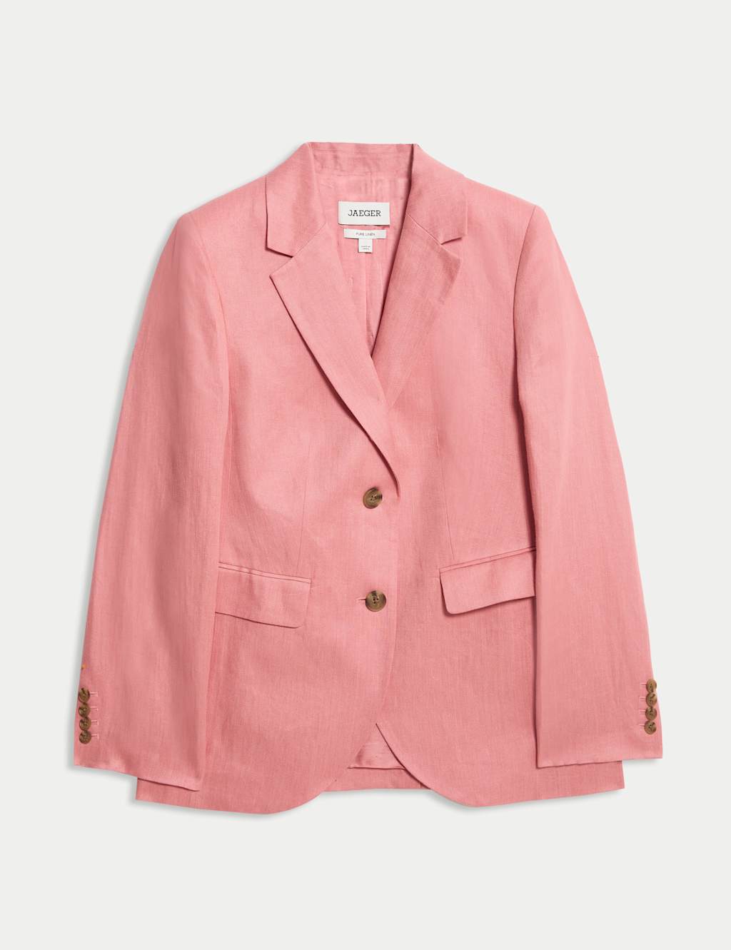 Pure Linen Straight Single Breasted Blazer 2 of 9