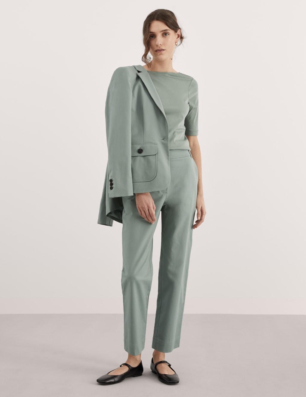 Pure Mercerised Cotton Scoop Back Top 4 of 6