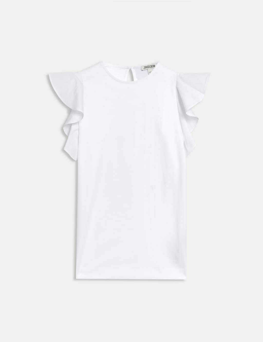 Pure Mercerised Cotton Ruffle Top 2 of 5