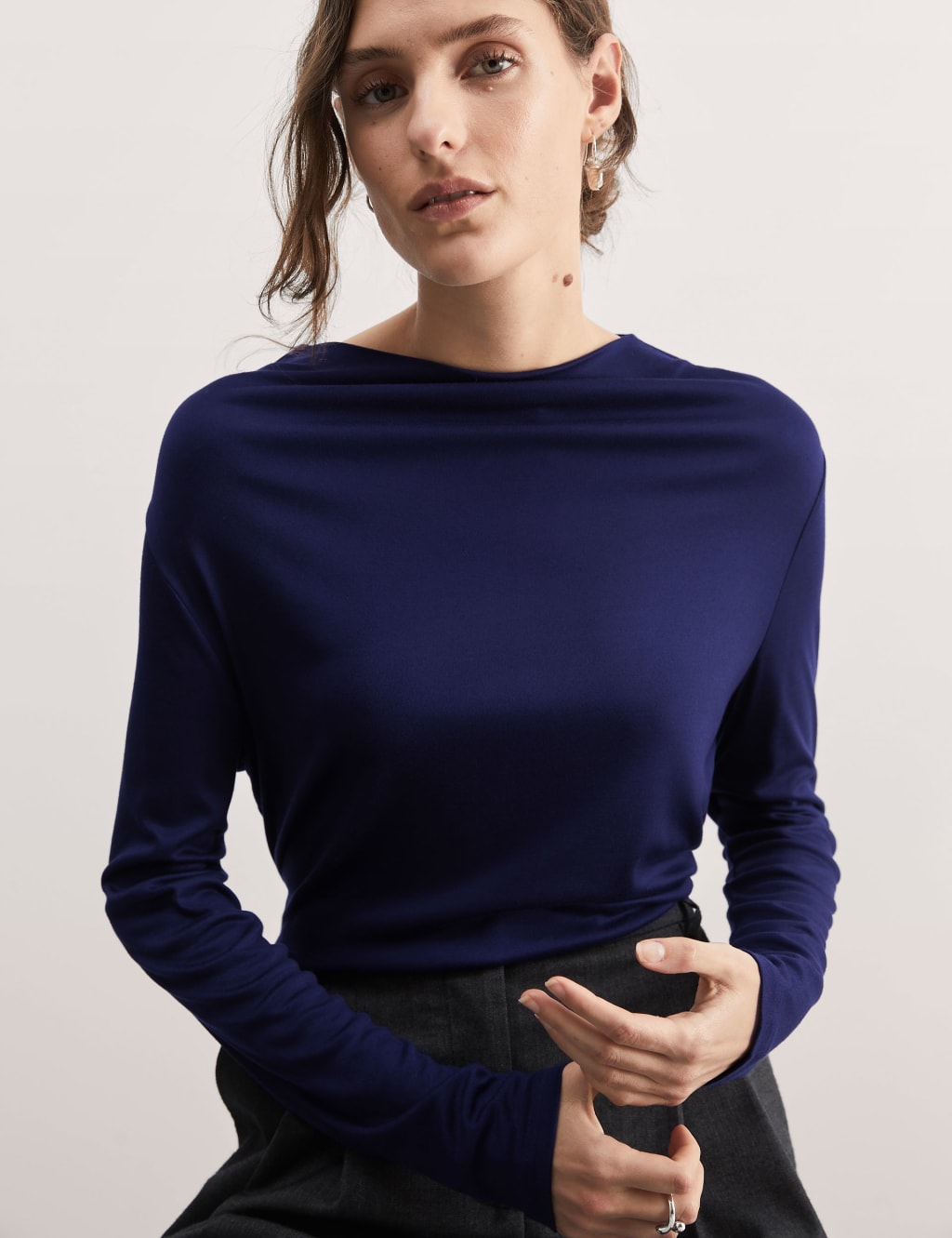 Jersey Draped Top 5 of 8