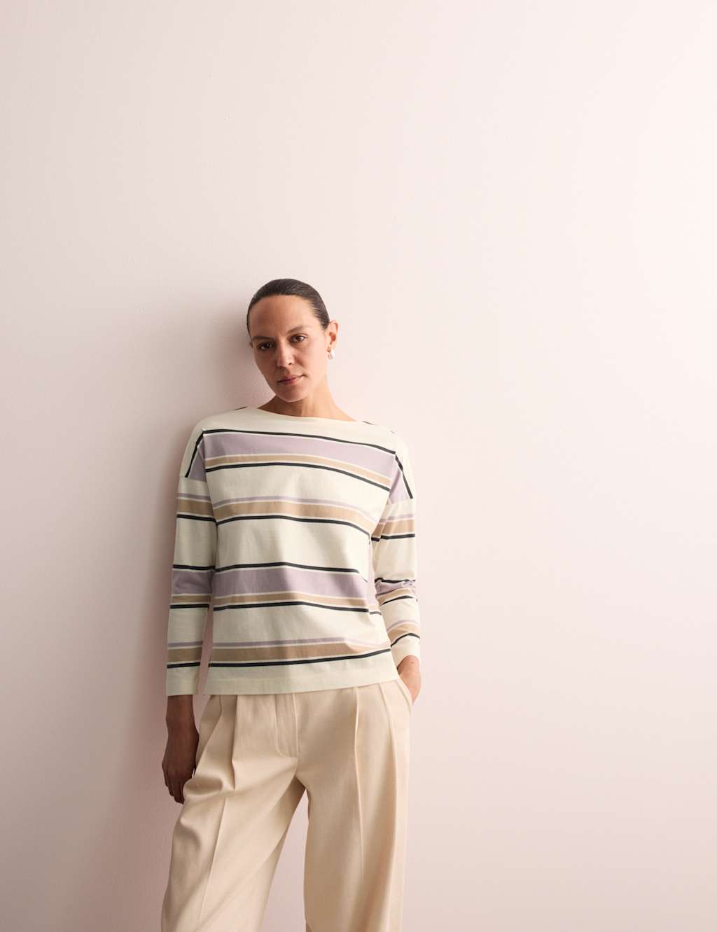 Pure Cotton Striped Relaxed Top 6 of 7