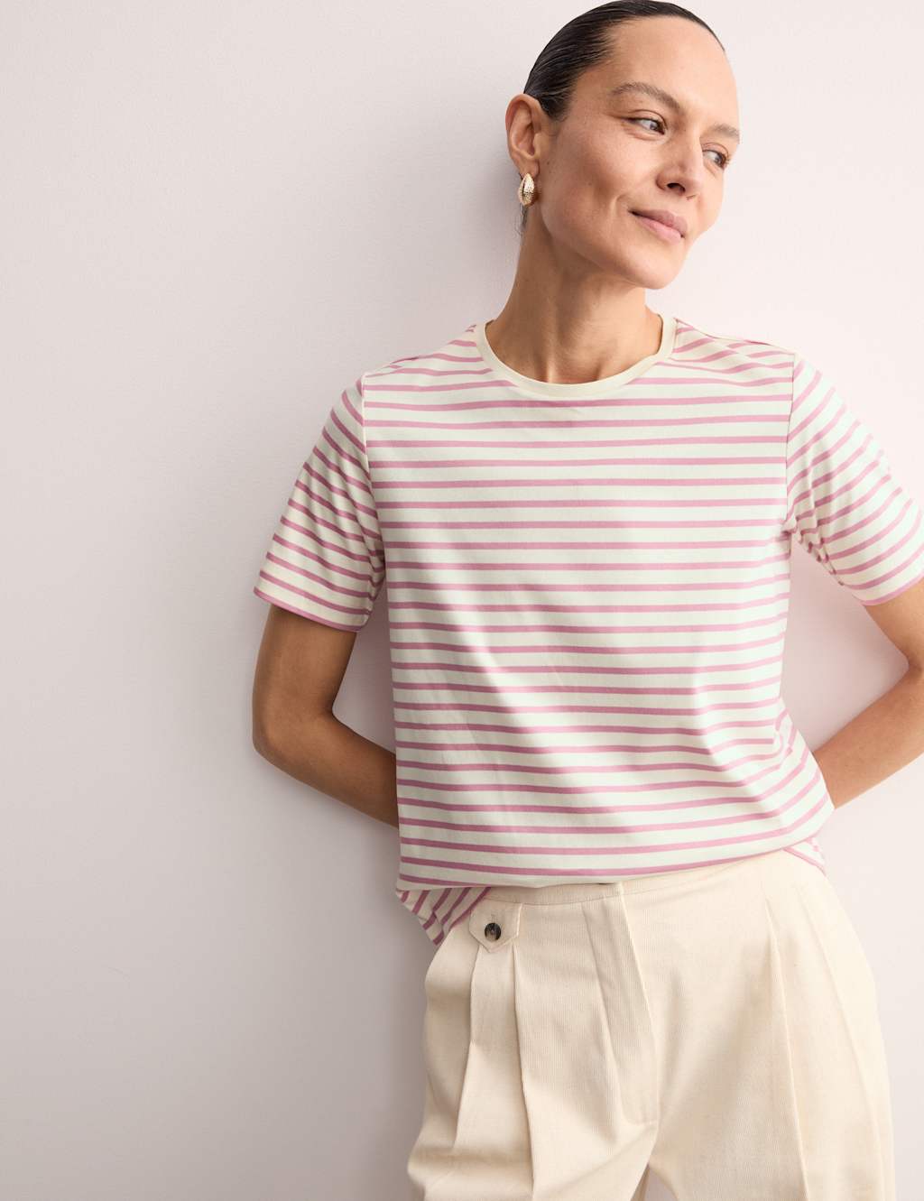 Pure Cotton Striped T-Shirt 3 of 6