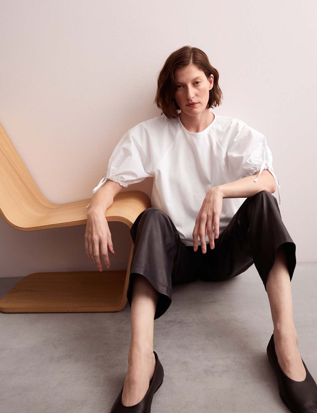 Pure Cotton Crew Neck Relaxed Top 3 of 8