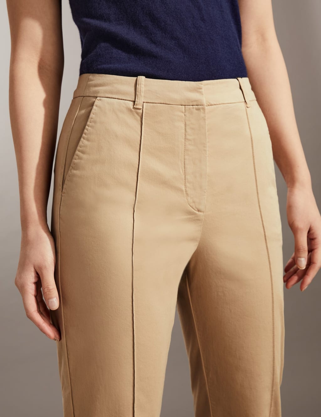 Ladies crop chinos hotsell