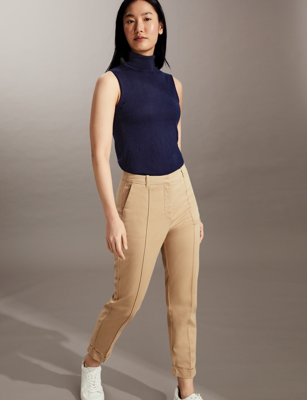 Slim Fit Cropped Chinos JAEGER M S
