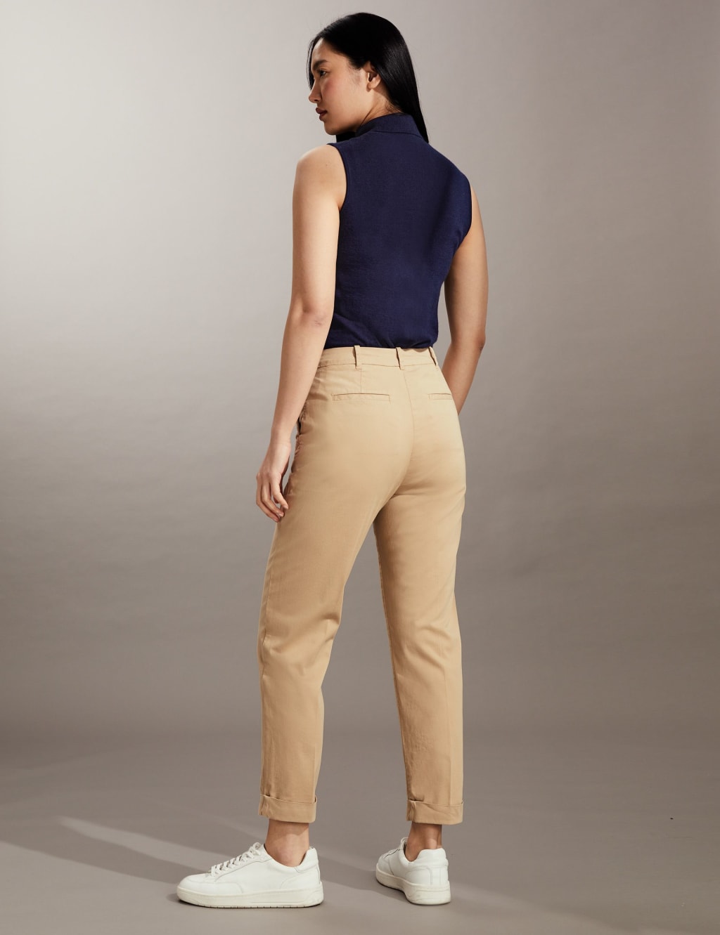 Womens cropped chino pants on sale
