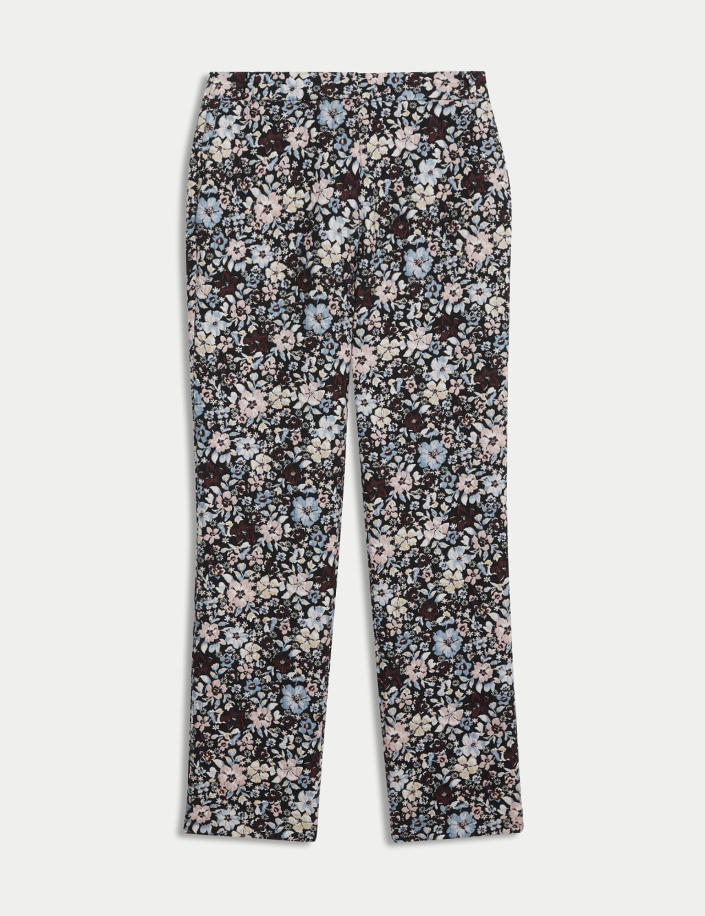 Floral Jacquard Straight Leg Trousers | JAEGER | M&S Floral Jacquard Straight Leg Trousers | JAEGER | M&S