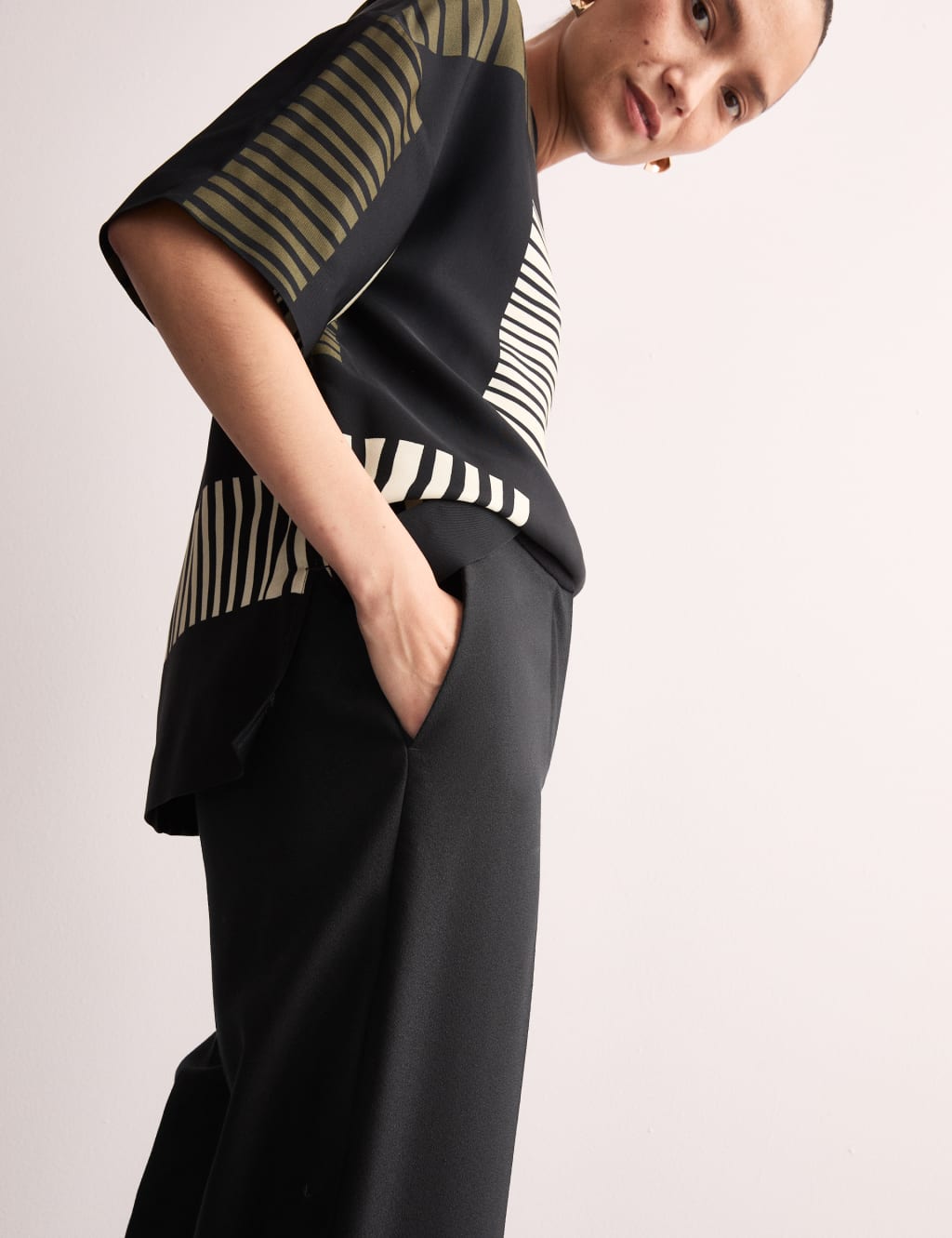 Pure Wool Straight Leg Trousers 3 of 8