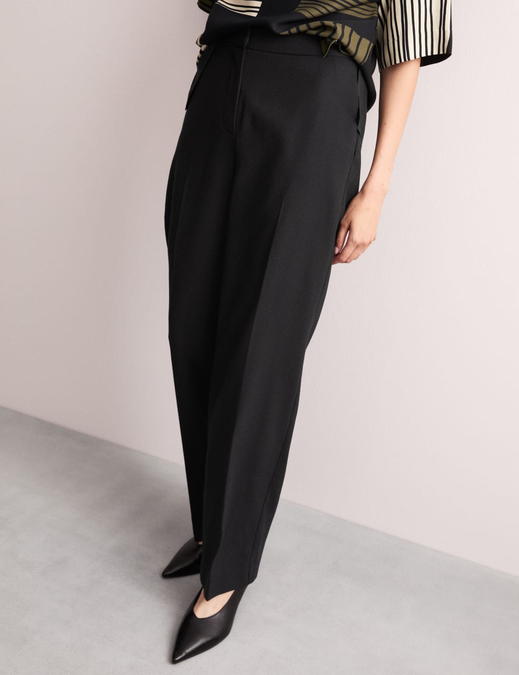 Pure Wool Straight Leg Trousers 6 of 8