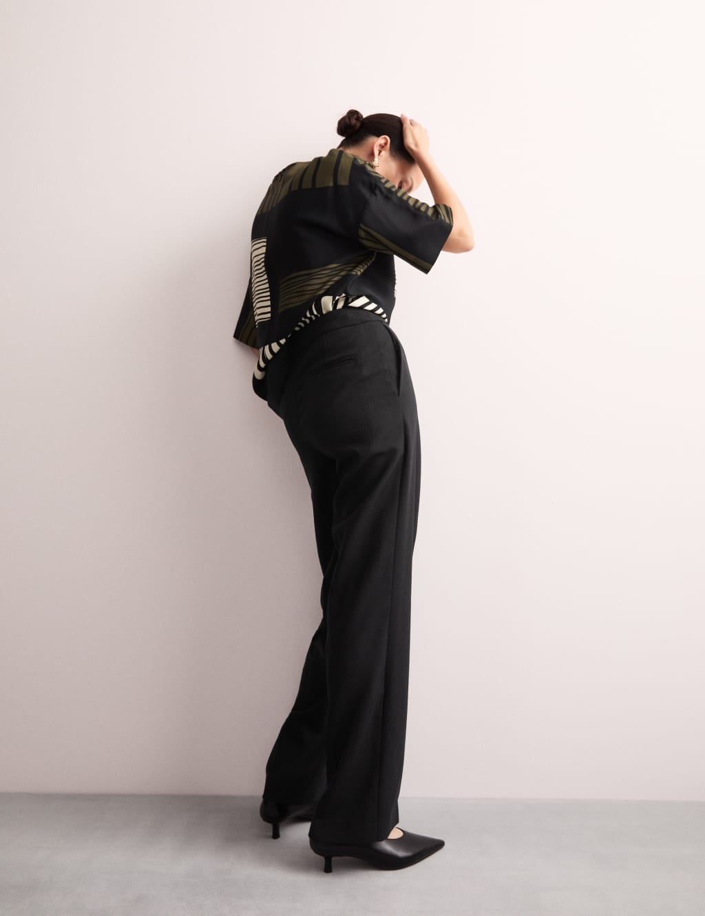 Pure Wool Straight Leg Trousers 7 of 8