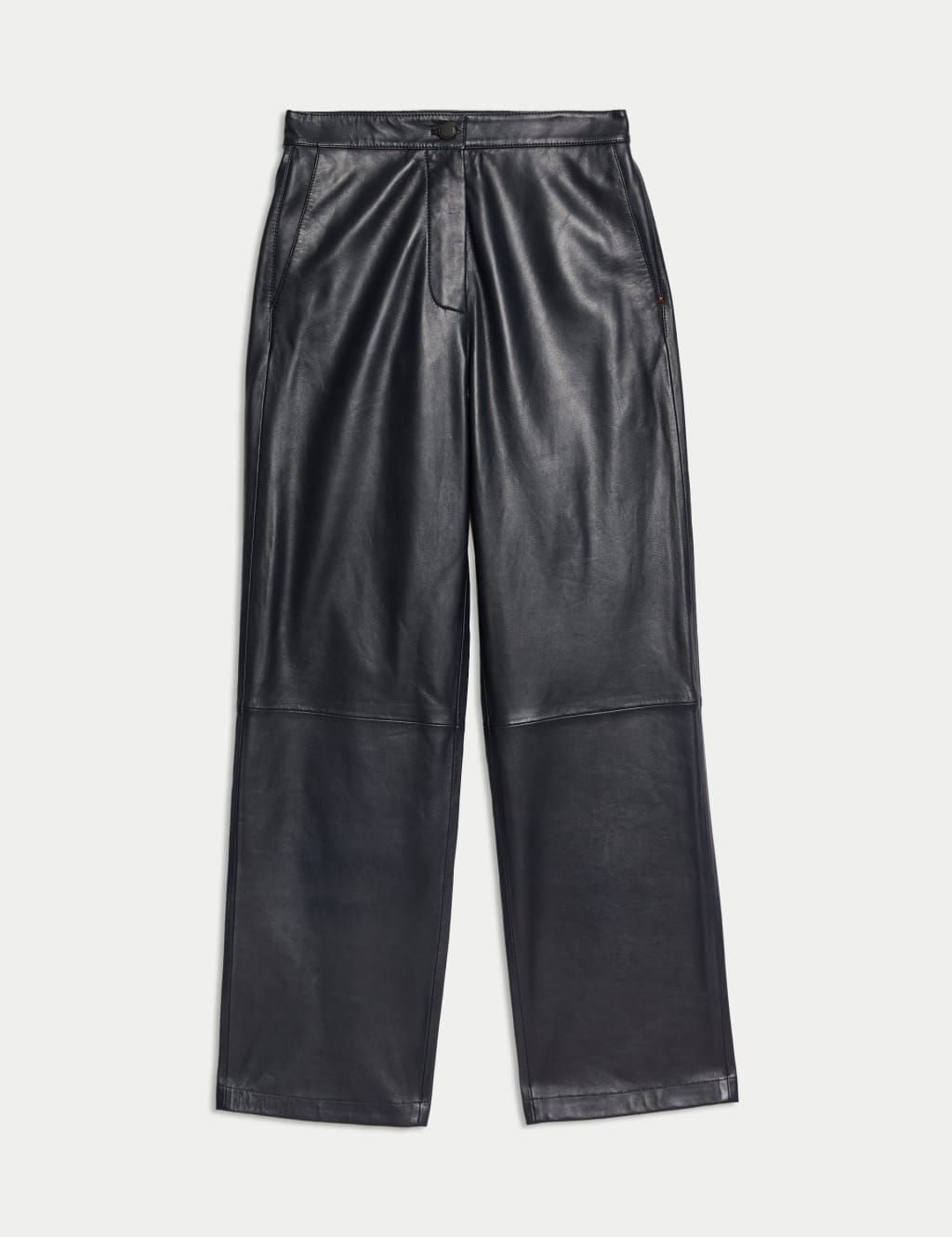 Leather Straight Leg Trousers 2 of 7