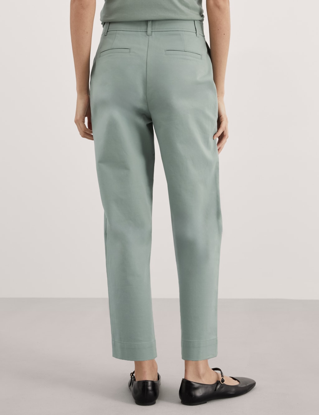 Cotton Stretch Ankle Grazer Chinos 5 of 5