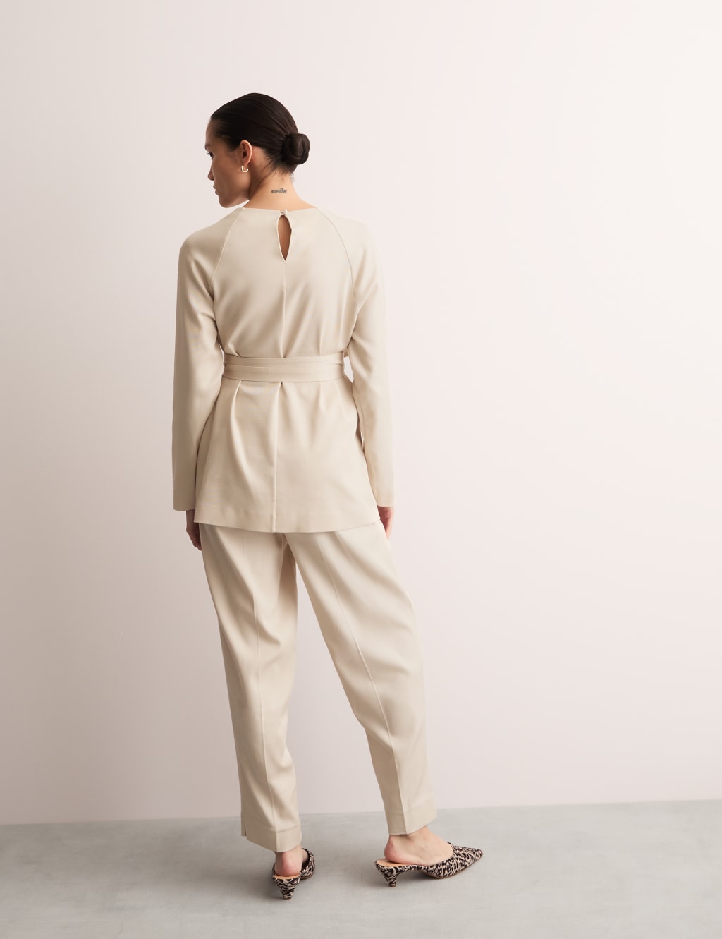 Elasticated Waist Tapered Trousers 6 of 6