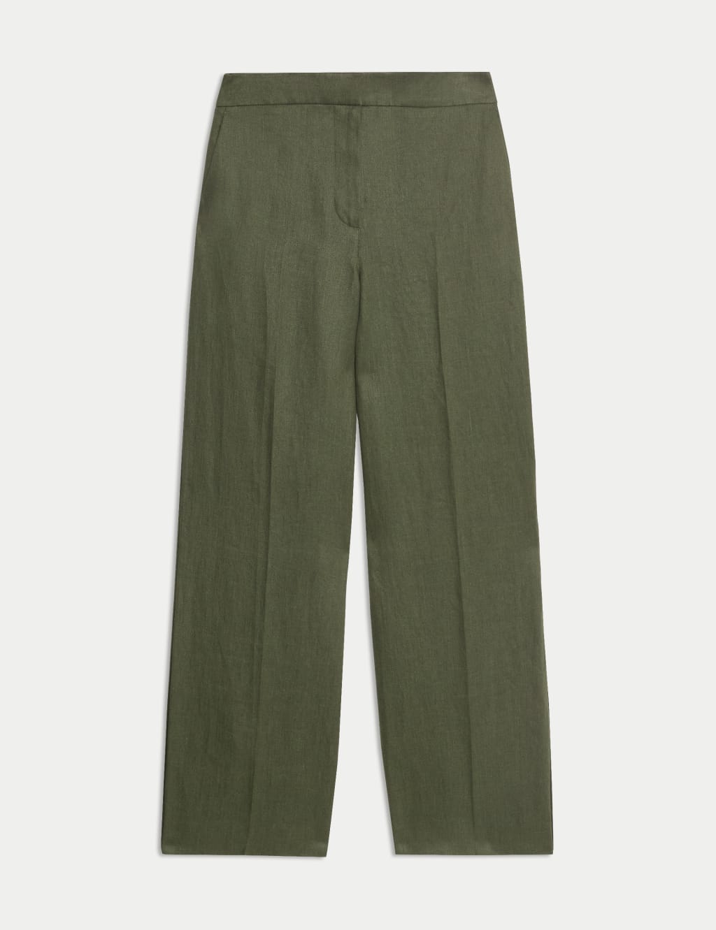 Pure Linen Straight Leg Trousers 2 of 6
