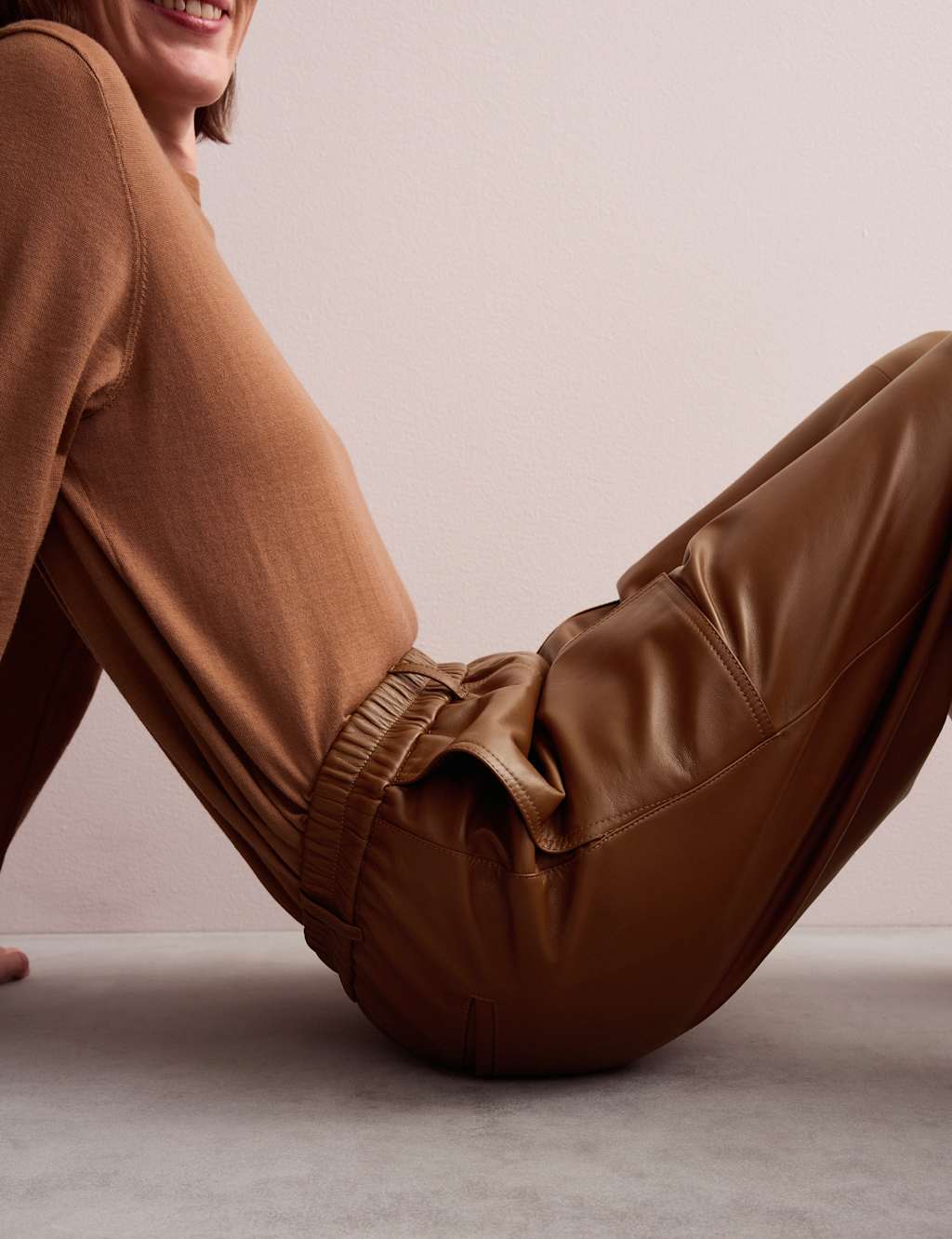 Leather Wide Leg Trousers 6 of 8