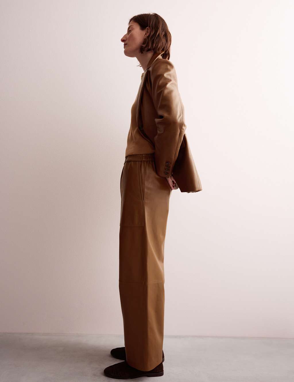 Leather Wide Leg Trousers 8 of 8
