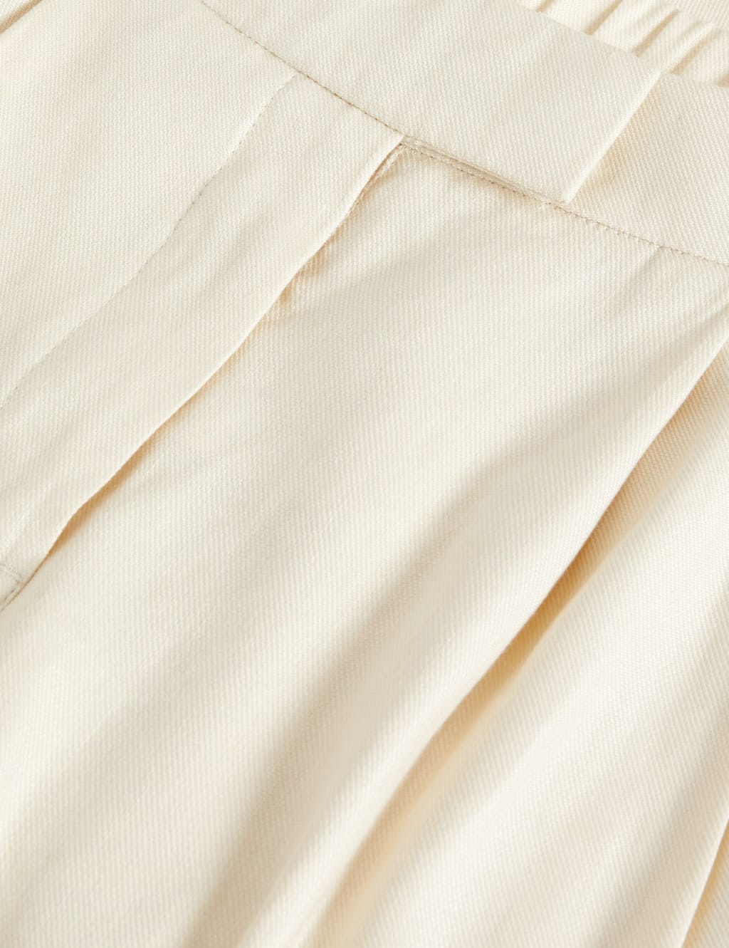 Linen Blend Pleat Front Wide Leg Trousers 5 of 5