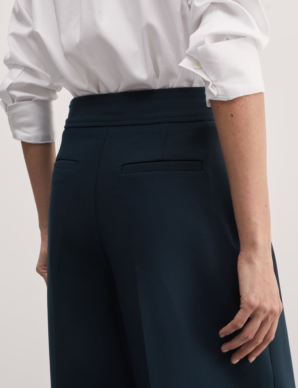 Side zip cropped trousers 2025