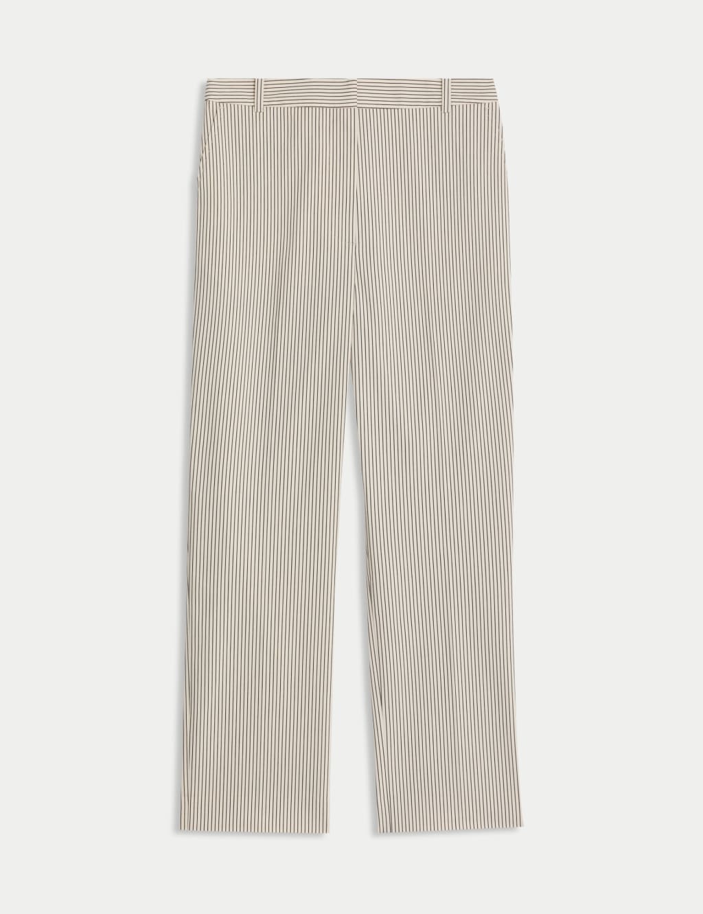 Cotton Rich Striped Tapered Trousers JAEGER M S