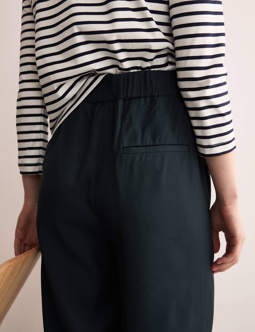 Elasticated Waist Pull On Tapered Trousers 6 of 7