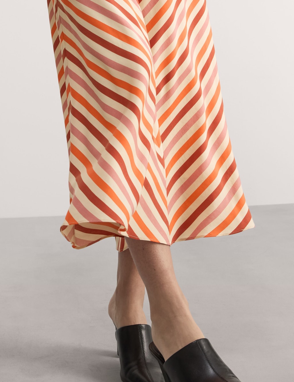 Pure Lyocell™ Chevron Midi A-Line Skirt 5 of 6