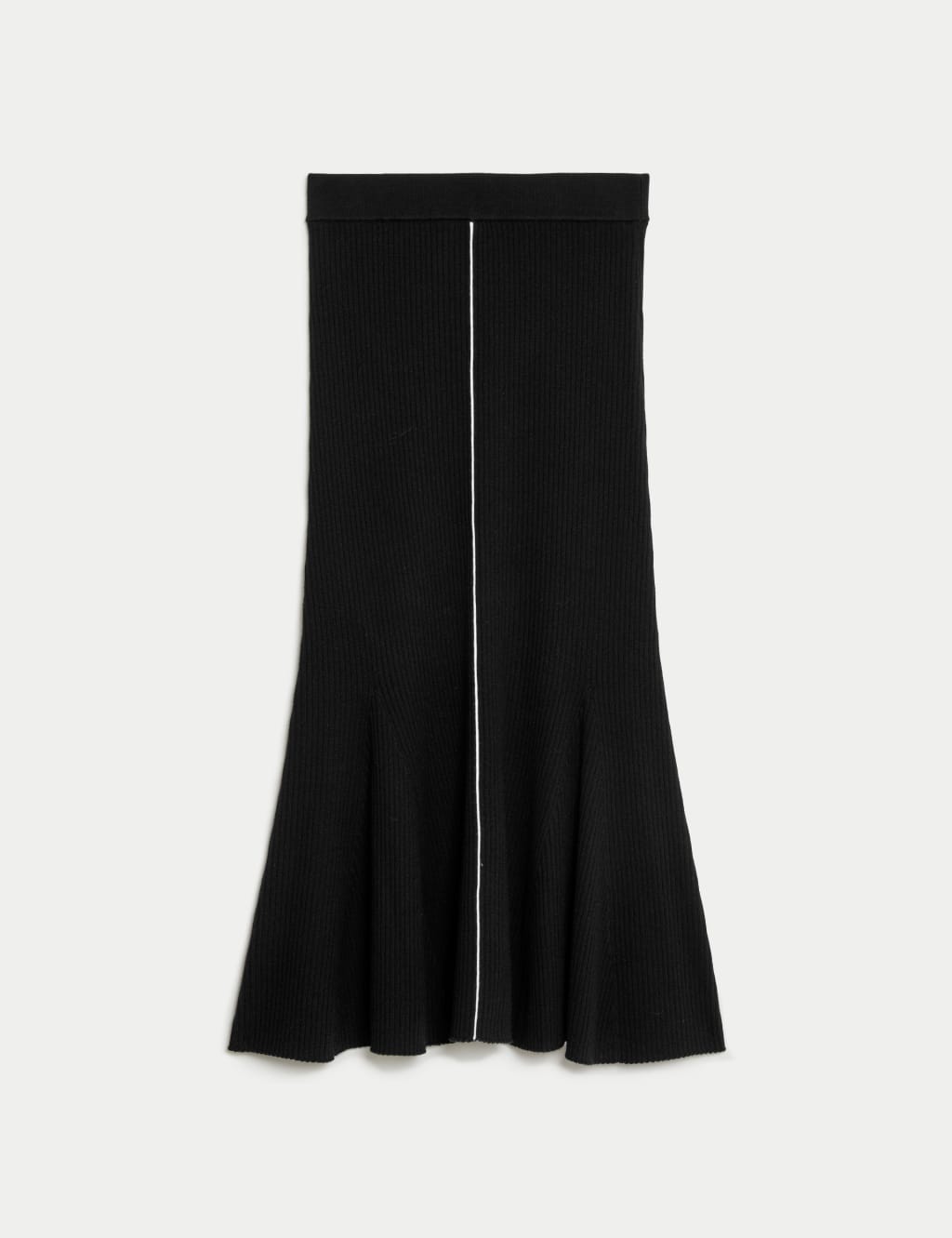 Wool knit skirt midi discount