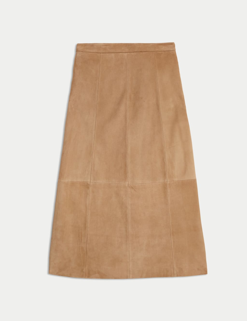 Suede Midi Column Skirt 2 of 7