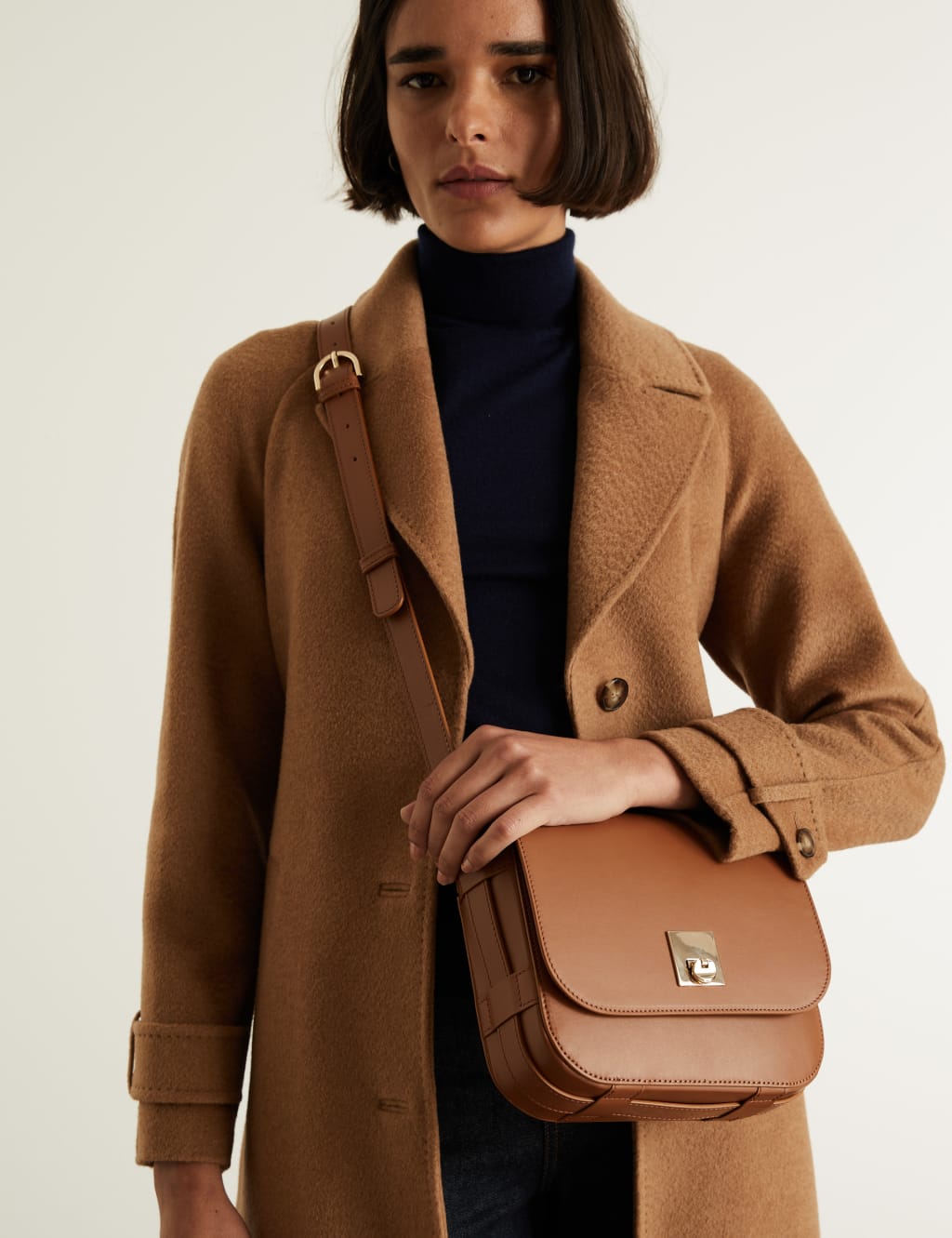 Leather Cross Body Bag JAEGER M S