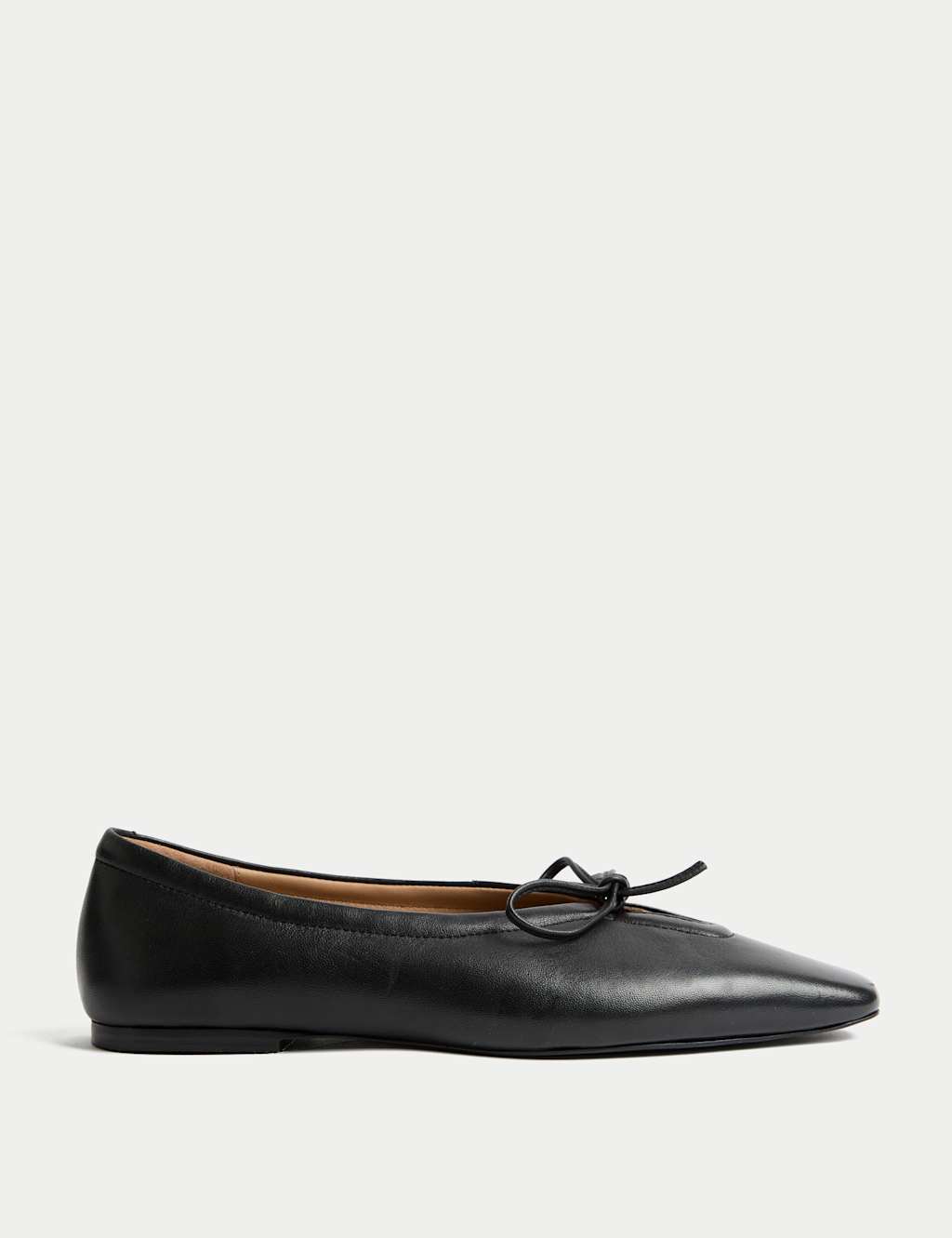 Leather Slip On Flat Pumps 1 of 3