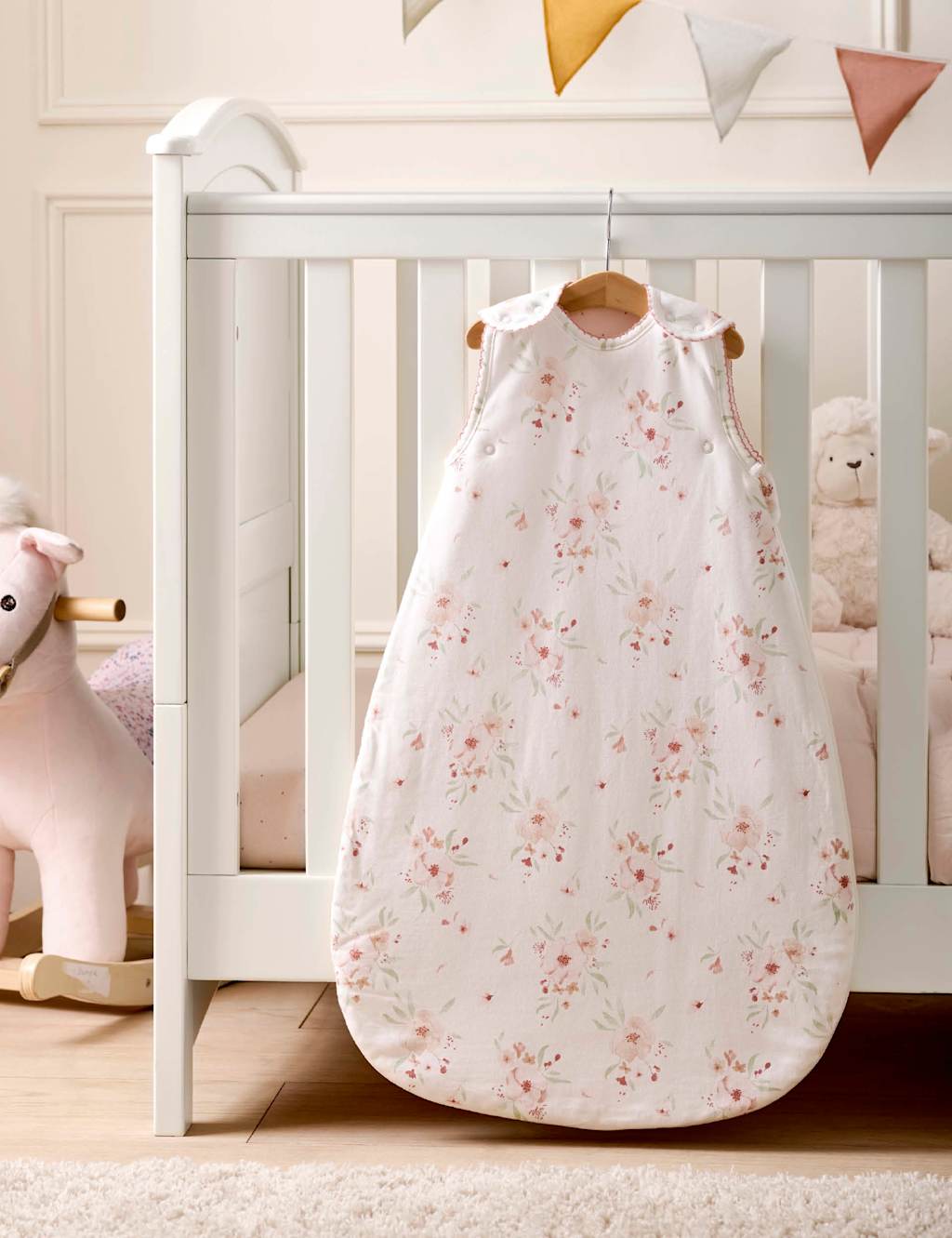 Pure Cotton Floral Sleeping Bag (0-6 Mths) 3 of 4