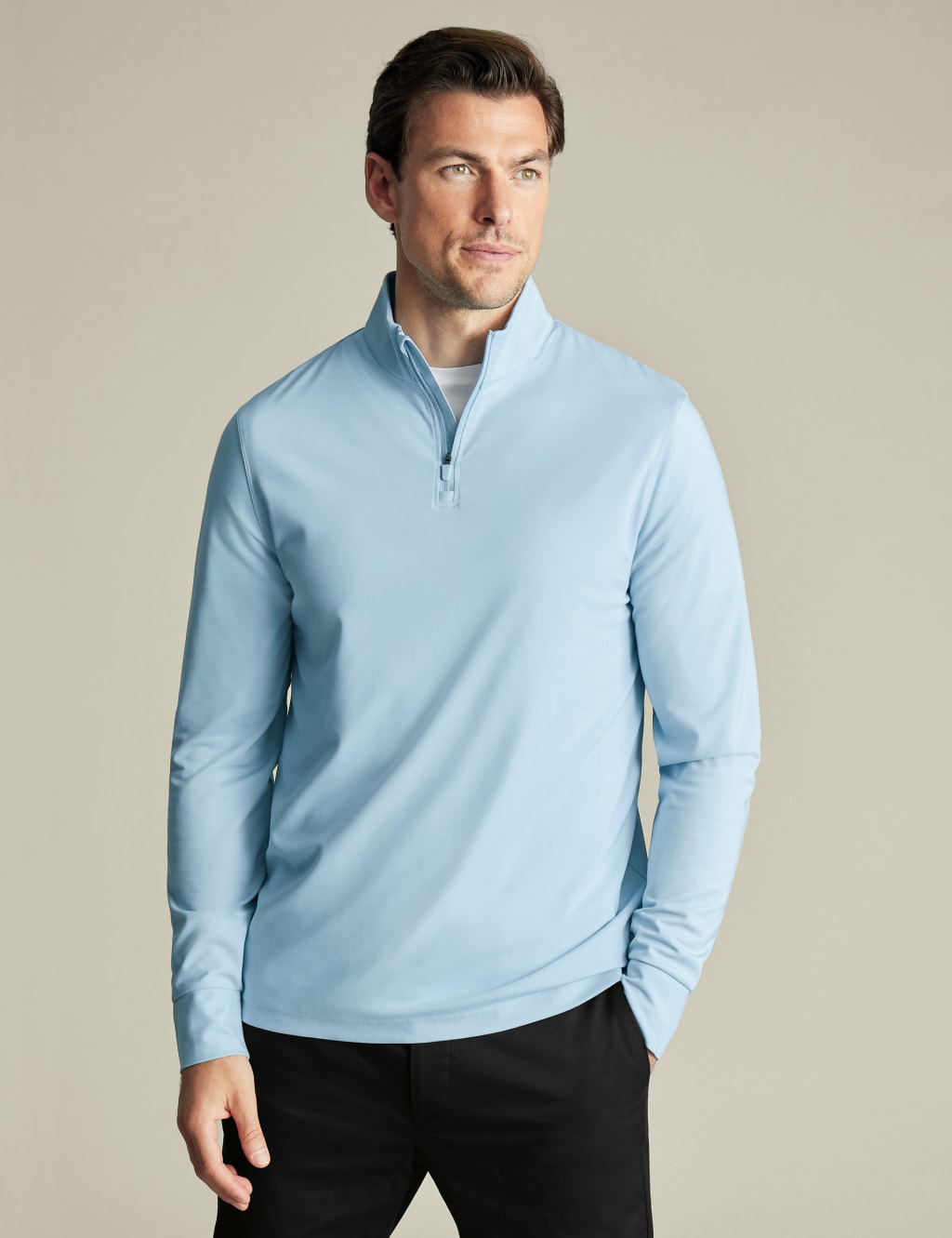 Half Zip Long Sleeve Polo Shirt 2 of 6
