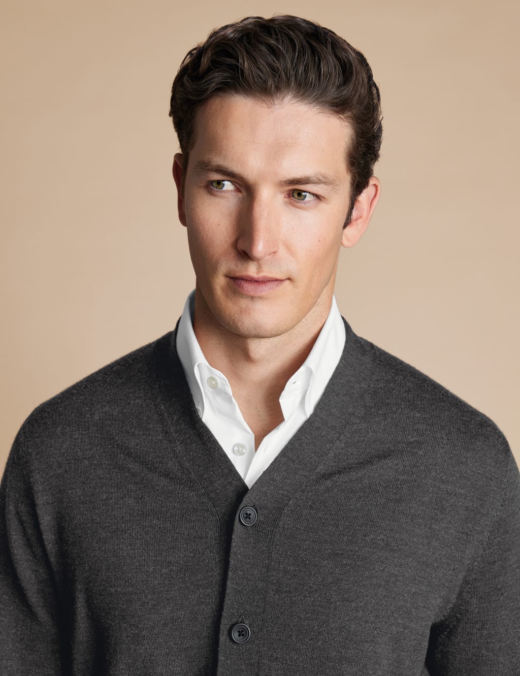 Pure Merino Wool V-Neck Cardigan 3 of 6