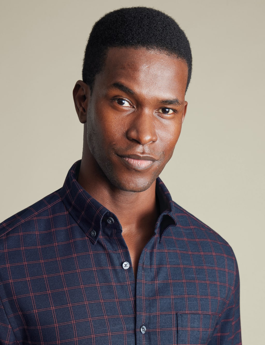 Slim Fit Non Iron Pure Cotton Check Shirt 3 of 6